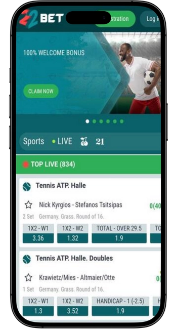 22bet Mobilna združljivost