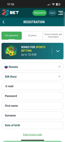 Izpolni prijavni obrazec