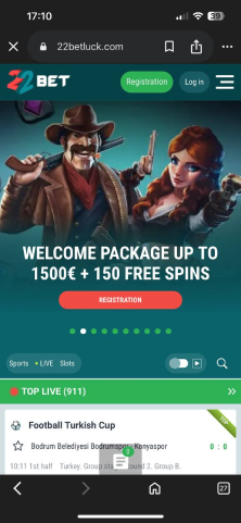 Obišči stran 22Bet