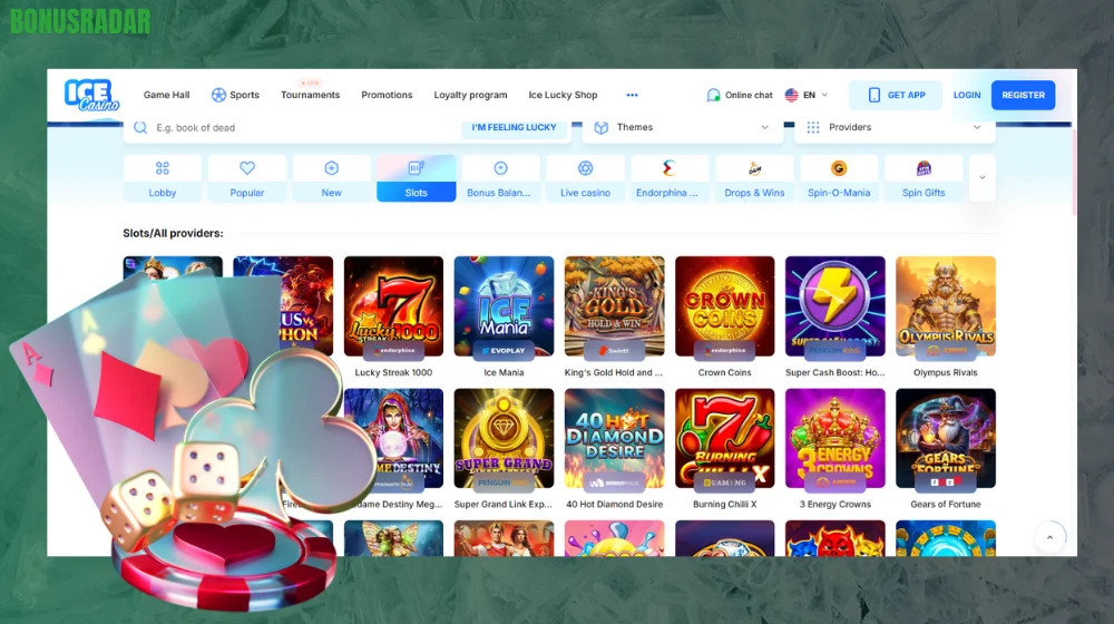 Priljubljeni Ice Casino sloti