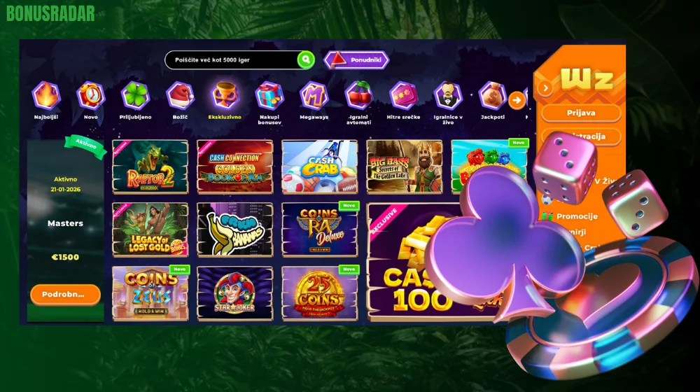 Wazamba Casino Ekskluzivni naslovi