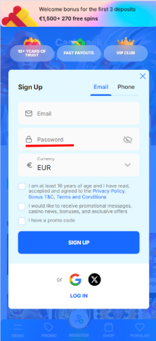 Vnesite zahtevane podatke