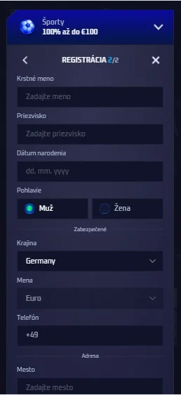 Sprejmi pogoje Sportaza.