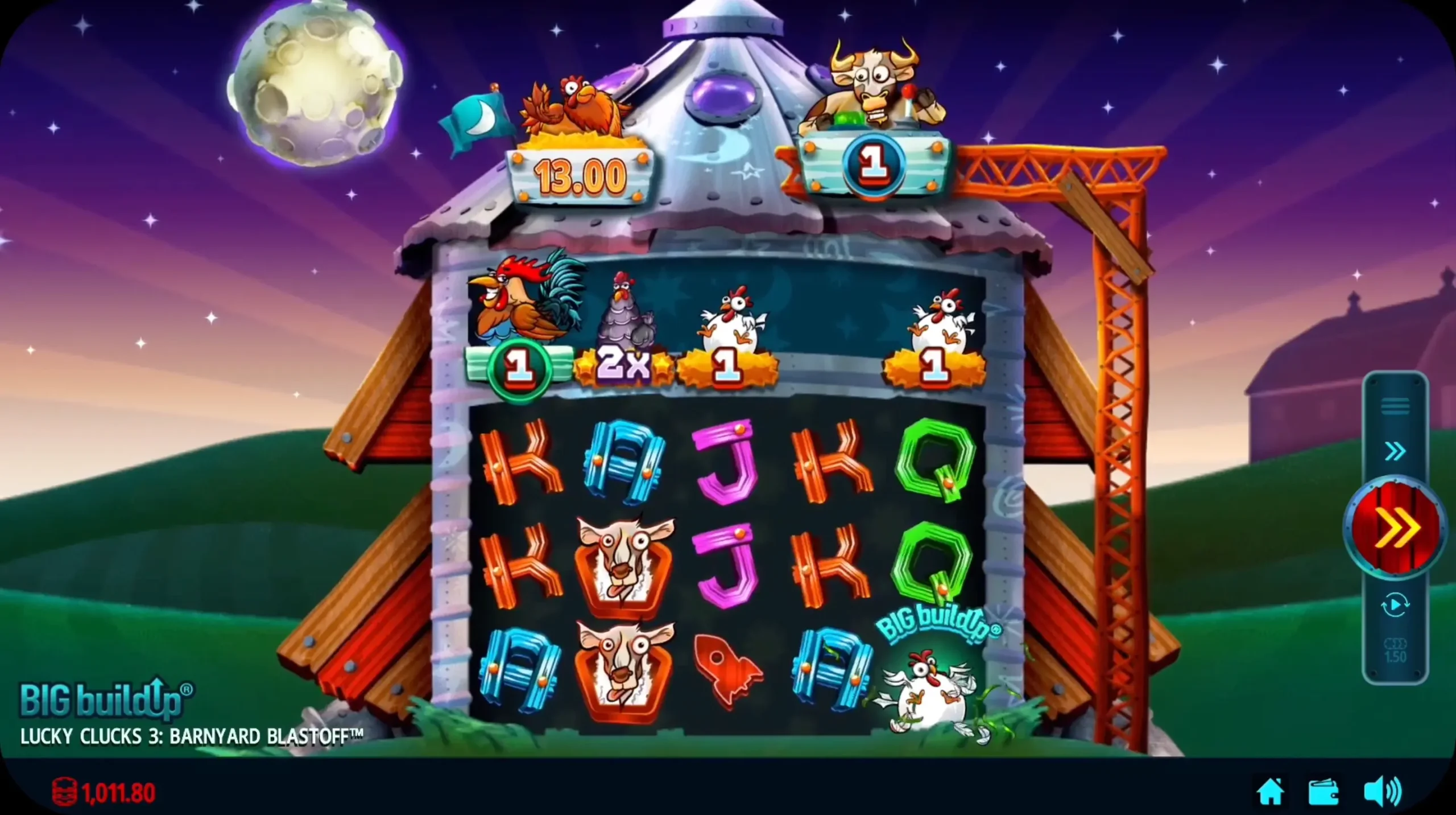 Lucky Clucks 3 Barnyard Blastoff