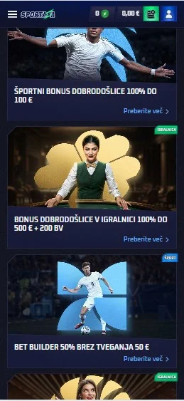 Registracija računa.