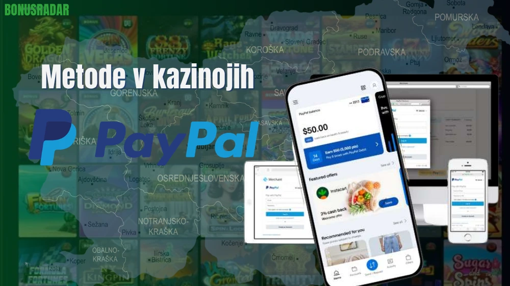 Najboljše PayPal igralnice v Sloveniji