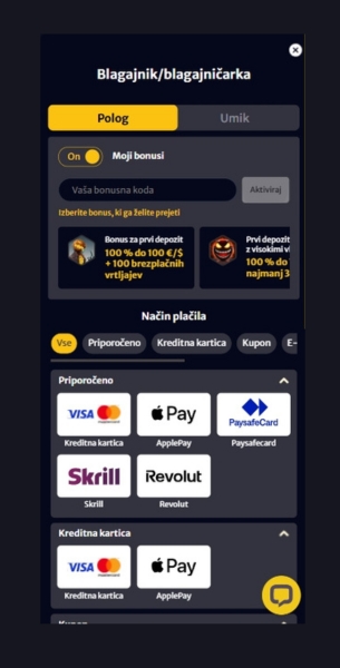 Depozit HellSpin Casino