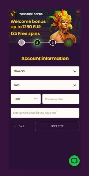 Dodaj kontaktne podatke Bizzo Casino