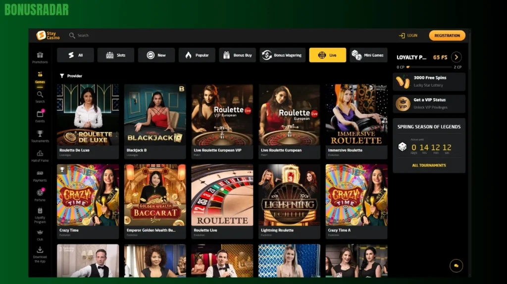 Igralnica v živo Stay casino