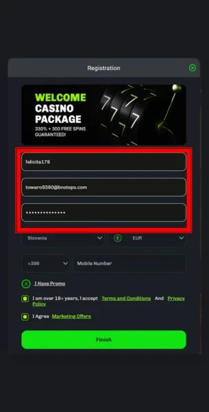 prijavise v svoj profil velobet