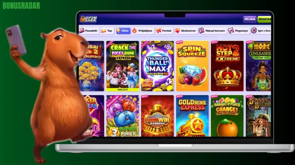 Slot igre in Jackpoti v SpinBara Casino