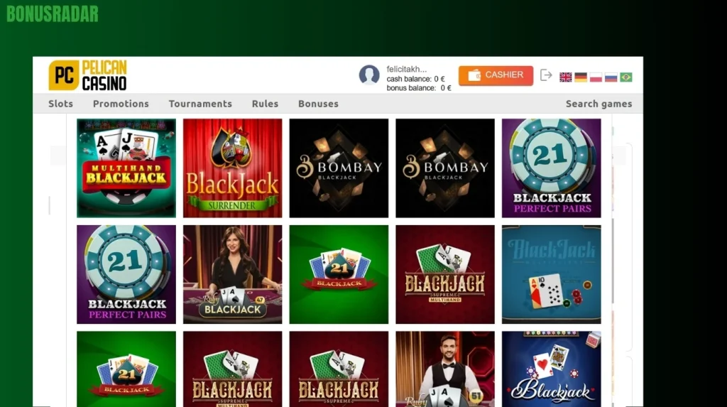 Namizne Igre Pelican Casino