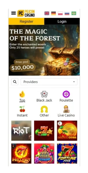 Register Pelican Casino